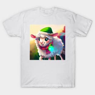 Cute Sheep Drawing T-Shirt